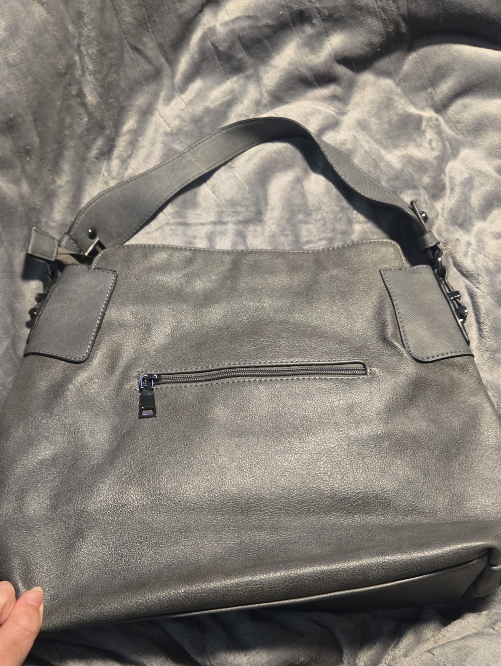 REALER-Hobo Faux Leather Hobo Shoulder Conceal Bag - Picture 8 of 16